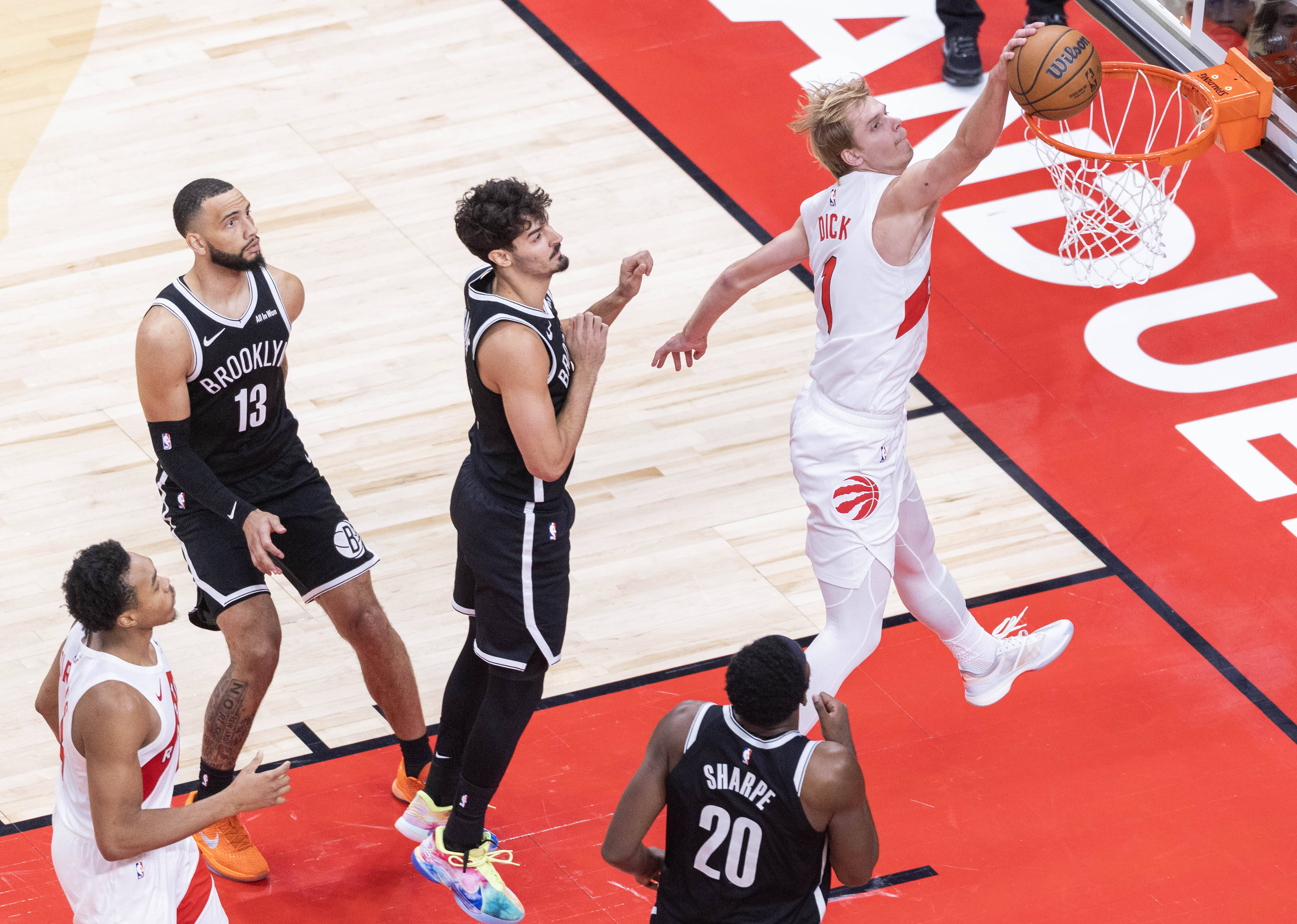 篮网力克猛龙，戈贝尔刷新纪录